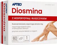Diosmina z hesperydyną 60 kapsułek Apteo