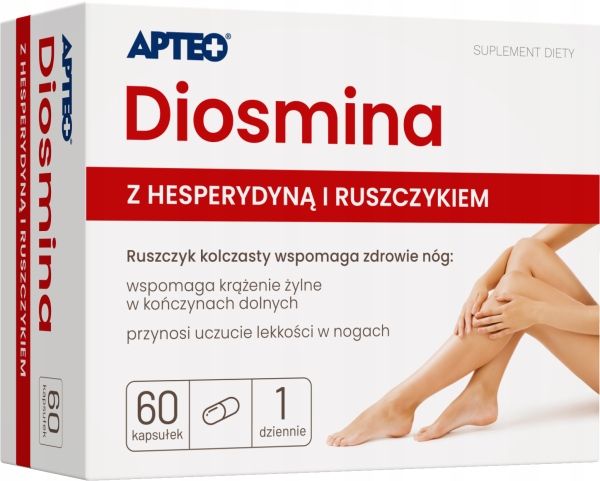 Diosmina z hesperydyną 60 kapsułek Apteo zdjęcie 1