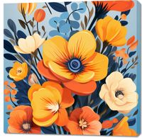 Obraz 100x100cm Kwiatowy Majestat