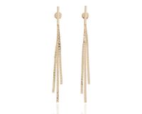 Kolczyki wiszące łańcuszkowe na sztyfcie