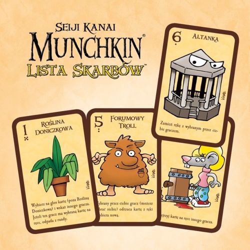 Munchkin - lista skarbów na Arena.pl