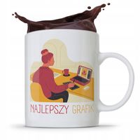 Kubek Prezent Urodzinowy Dla Najlepszego Grafika Z Nadrukiem Ze Zdjęciem