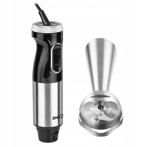 MOCNY BLENDER RĘCZNY WIELOFUNKCYJNY MIKSER 1000W SREBRNY EMAVOn na Arena.pl