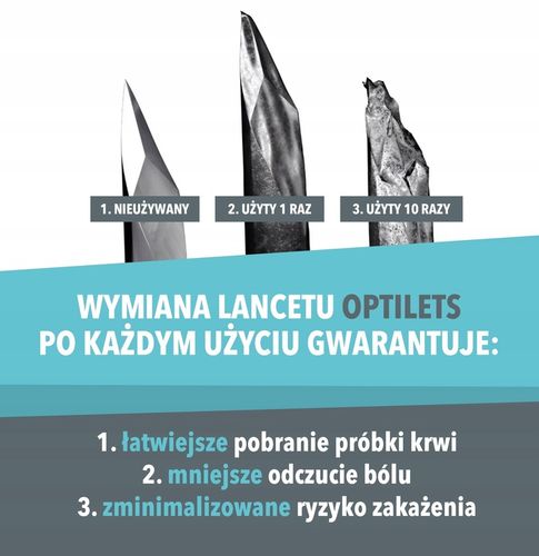 STERYLNE LANCETY JEDNORAZOWE OPTILETS, 200 SZT na Arena.pl