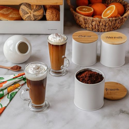 Zestaw SZKLANEK do KAWY Koktajlowych Tadar Caffe Latte 6x250 ml na Arena.pl