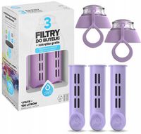 Filtr do butelki filtrującej DAFI (3szt.) + nakrętka JAGODA | + GRATIS