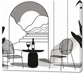 Obraz 100x90cm Relaks w Monochromie