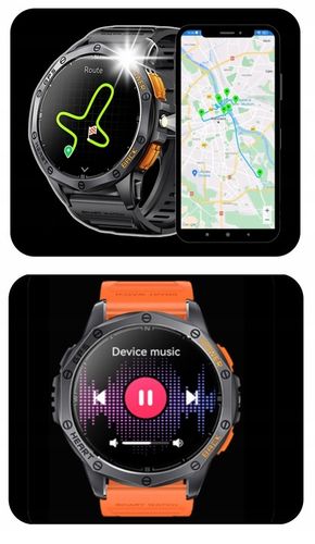 SMARTWATCH MĘSKI Z GPS K67 PL-MENU WODOODPORNY SMSY ROZMOWY SMART WATCH na Arena.pl