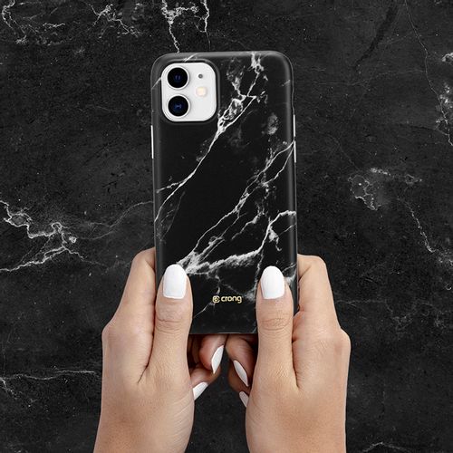 Crong Marble Case – Etui do iPhone 11 (czarny) na Arena.pl