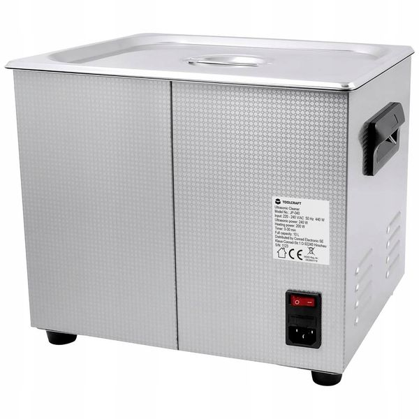 Profesjonalna MYJKA ultradźwiękowa WANNA 10L stal nierdzewna reg temp czas zdjęcie 4