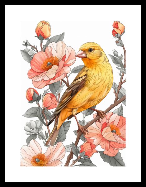 Plakat 20,5x28,4cm Wiosenny Śpiewaczek zdjęcie 3