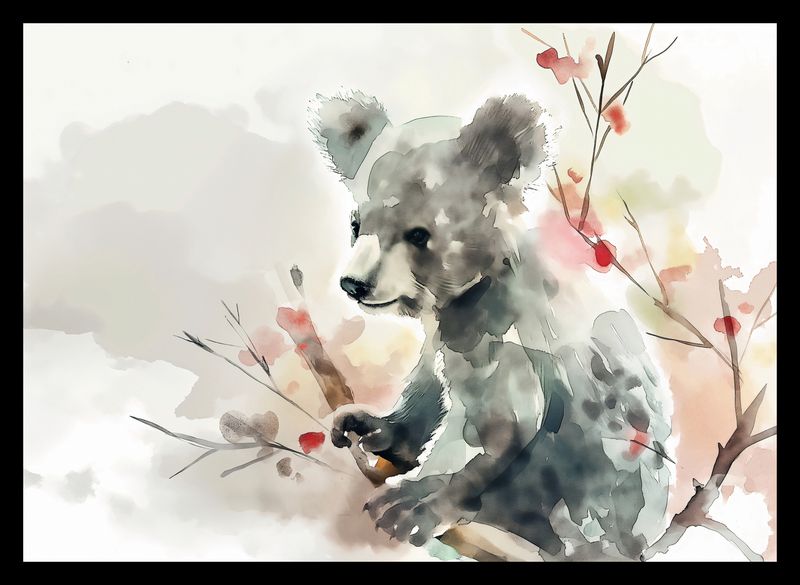 Plakat 35x25cm Akwarelowa Koala zdjęcie 2