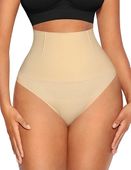 Majtki wyszczuplające brzuch modelujące push up beżowe wysoki stan XL/XXL
