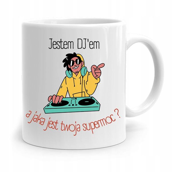 Dla Dja Muzyka Kubek Jestem Djem Prezent Z Nadrukiem Ze Zdjęciem zdjęcie 1