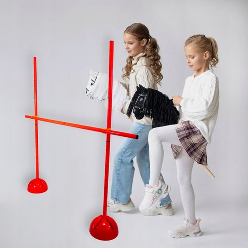 3x PRZESZKODA HOBBY HORSE DO SKAKANIA KOŃ NA KIJU Płotek Treningowy 120 CM na Arena.pl