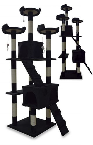 16649 Drapak domek legowisko dla kota kotów słupki sizalowe XL 170cm na Arena.pl