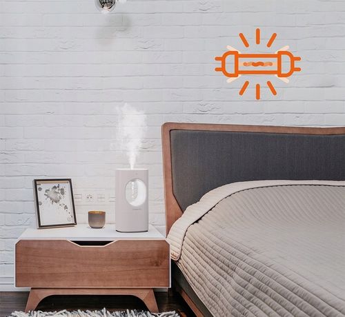 NAWILŻACZ powietrza LAMPKA NOCNA mgiełka ANTYGRAWITACYJNY na Arena.pl