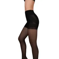 bye bra power up 40 rajstopy modelujące czarne l push up