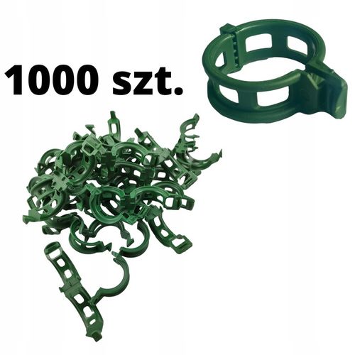 Klipsy do POMIDORÓW Zapinki FASOLI Spinki Pędów Łodyg Uchwyt MOCNE 1000 szt na Arena.pl