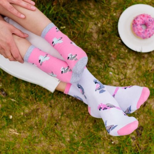 SKARPETY DZIECIĘCE WZOROWANE 014 32-34 wzór - dziewczynka na Arena.pl