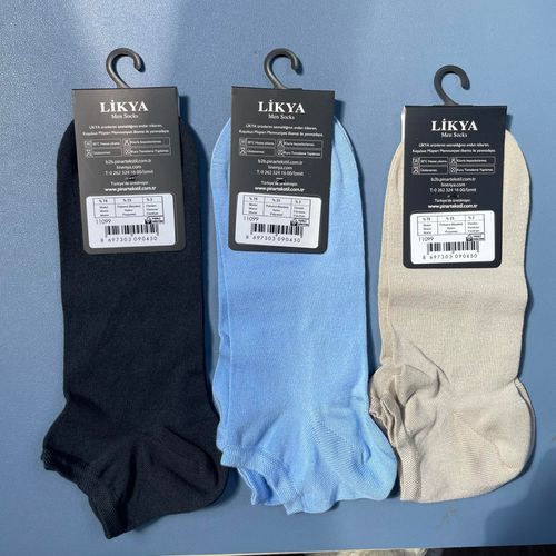 LIKYA Skarpetki Męskie Stopki 6 par 3 Kolory Rozmiar 40-44 Komfortowe na Arena.pl