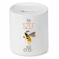 Skarbonka Dla Szefa Jest Osom Prezent Z Nadrukiem Ze Zdjęciem