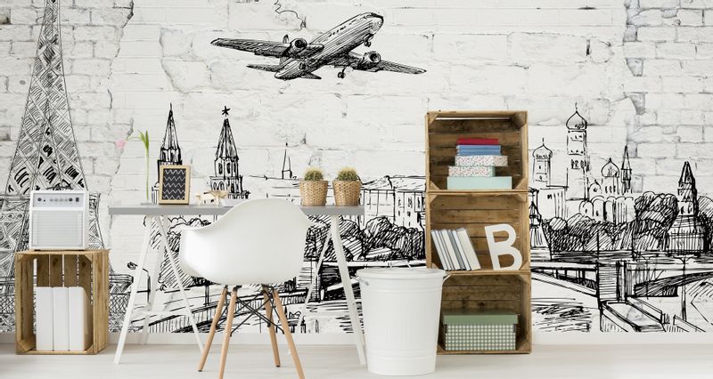 Fototapeta Światowe ZABYTKI Wieża Eiffla Ceglany Mur 90cm x 60cm zdjęcie 8