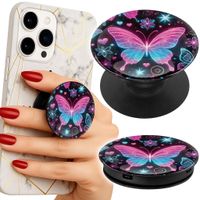 Uchwyt do telefonu Popsocket na palce/stojak KOLOROWY MOTYLEK SERCE MODNE