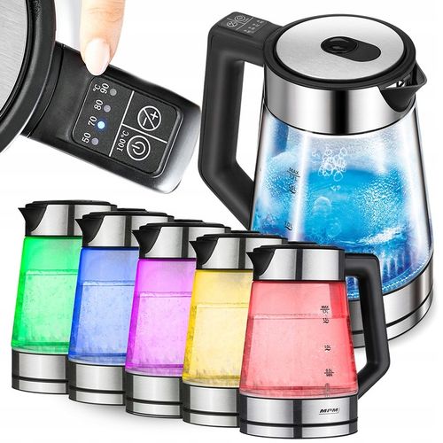 Czajnik elektryczny bezprzewodowy regulacja temperatury szklany MPM MCZ-116 na Arena.pl