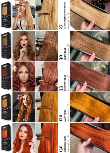 Włosy doczepiane naturalne CLIP-IN 50-55cm 3 taśmy na Arena.pl