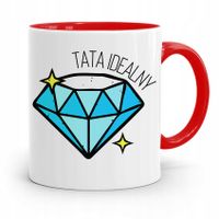 Kubek Czerwony Dla Taty Ojca Tata Idealny Prezent Z Nadrukiem Ze Zdjęciem