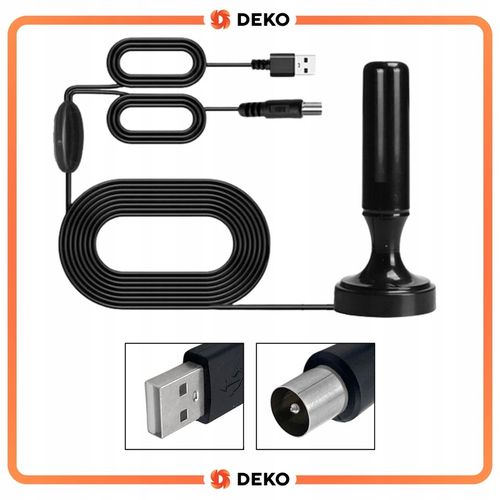 Tuner Dekoder DVBT2 TV Naziemnej HEVC DVBT 2 + Mocna Antena Pokojowa + na Arena.pl