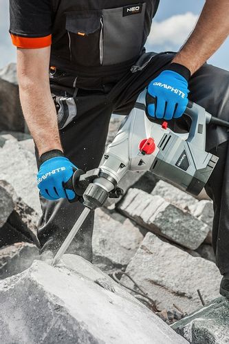 GRAPHITE MŁOT UDAROWY SDS+ 1500W 58G862 4,5J WALIZKA OSPRZĘT DŁUTO WIERTŁO na Arena.pl