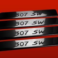 Listwa progowa PEUGEOT 307 307 SW Stal nierdzewna 304 połysk 4szt