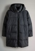 NEXT Płaszcz midi z kapturem i długim rękawem w kolorze czarnym L EU44/46