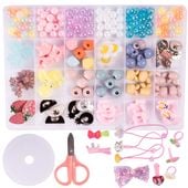 Zestaw Koralików do Tworzenia Bransoletek 240 elementów