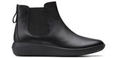 Clarks Botki damskie - Tawnia Mid Chelsea - rozmiar 37 - czarne skórzane