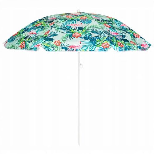 PARASOL PLAŻOWY SKŁADANY OGRODOWY ŁAMANY WBIJANY WZORY FLAMINGI UV 180cm na Arena.pl