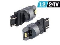 Żarówka VISION P27/7W (T25) 12/24V 6x 3020 SMD LED, nonpolar, CANBUS