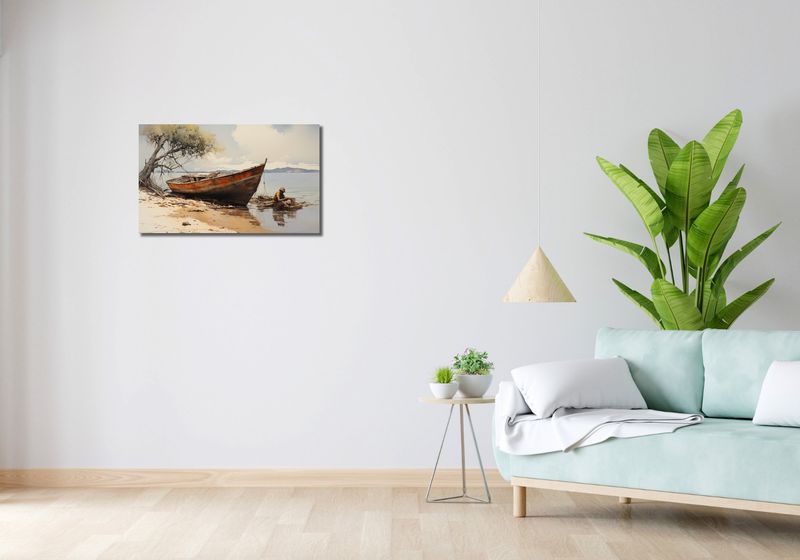 Obraz 70x40cm Spokój Przybrzeża zdjęcie 2