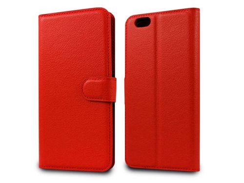 Etui portfel guma do Apple iPhone 6 Plus /6S Plus Czerwone na Arena.pl