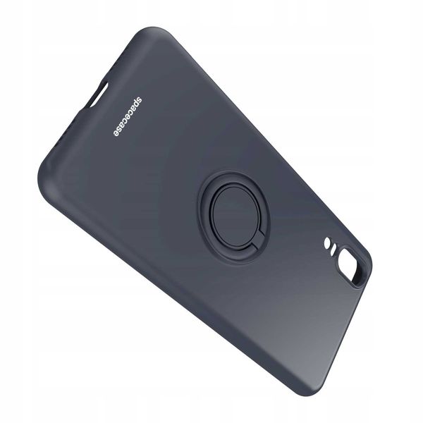 Spacecase Silicone Ring Huawei P20 Black zdjęcie 6