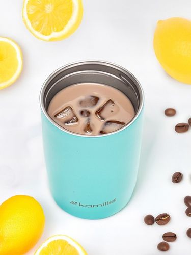 KUBEK TERMICZNY stalowy TERMOS do kawy herbaty szkoły pracy 300 ml KAMILLE na Arena.pl