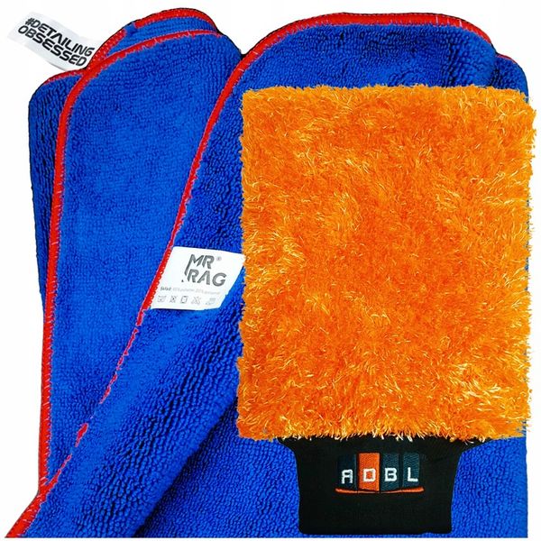 ZESTAW DO MYCIA AUTA rękawica z mikrofibry + ręcznik do osuszania lakieru zdjęcie 8