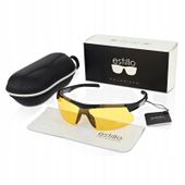 Okulary ROZJAŚNIAJĄCE Polaryzacyjne Sportowe do jazdy w nocy ESTILLO + etui