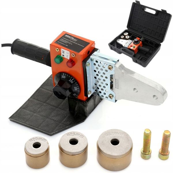 ZGRZEWARKA DO ZGRZEWANIA RUR PP PCV MATRYCE 20-32 1300W 230V DLA HYDRAULIKA zdjęcie 1