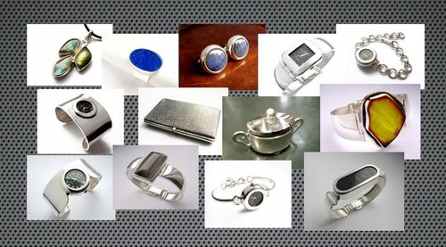 ZE SREBRA FISZBINY USZTYWNIACZE KOŁNIERZYKA WAWA na Arena.pl