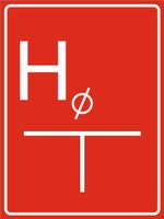 Tablica orientacyjna dla hydrantu grawer piktogram 20x15 cm