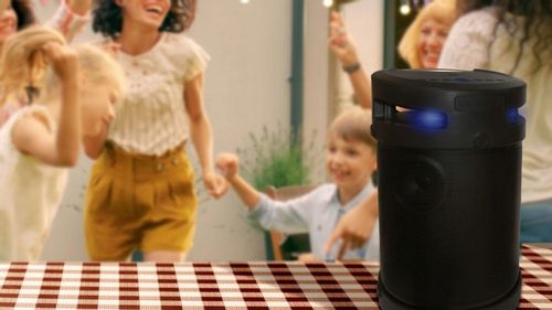 GŁOŚNIK BLUETOOTH PRZENOŚNY MANTA XBASS 360 100W TWS USB MP3 WODOODPRONY na Arena.pl