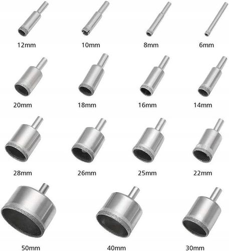 OTWORNICA DIAMENTOWA GRES PŁYTKI SZKŁO ZESTAW DO PRAC REMONTOWYCH 8-50 na Arena.pl